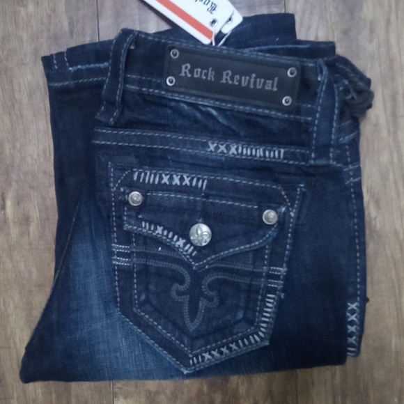 Rock Revival Women's 26 Bootcut Holly Embellished Embroidered NWT - Picture 3 of 13